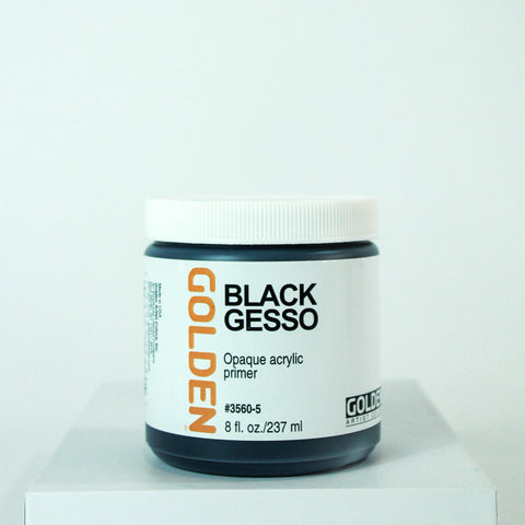 Black Gesso Golden Acrylics