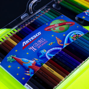 Set Lapices Triangulares c/48 Colores Artesco