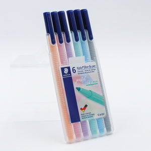 Rotuladores Staedtler Triplus Fineliner Punta De Fibra Pasteles c/6