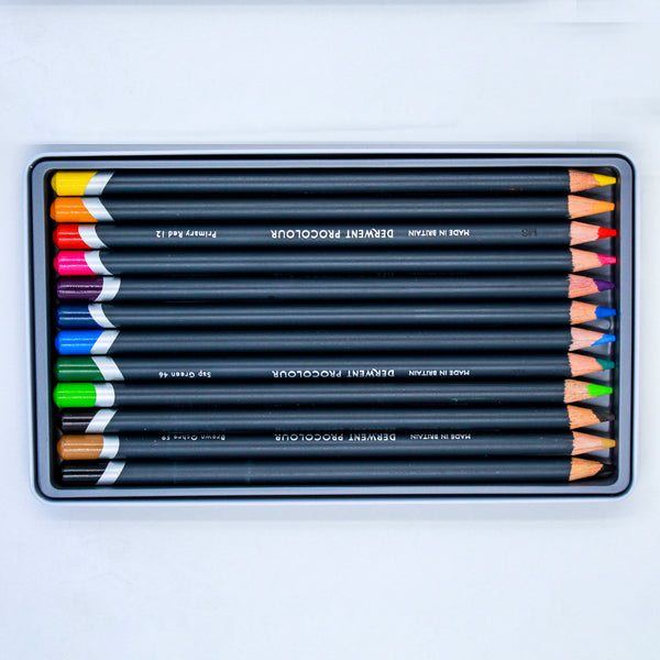 Lápices Derwent Procolour Caja Metálica c/12