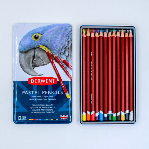Lápices Derwent Pastel Pencils Caja Metálica c/12