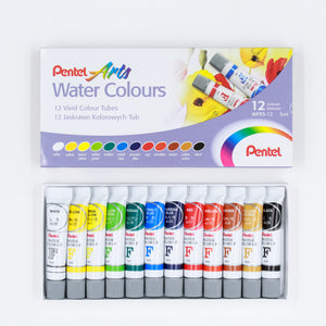 Acuarelas Pentel c/12 Tubos